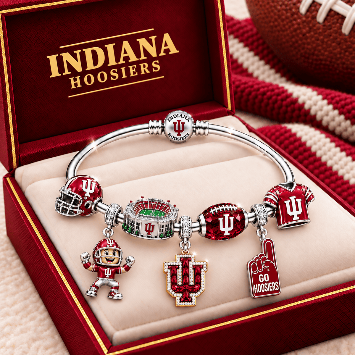 IDH Silver Charm Bracelet Set TMH