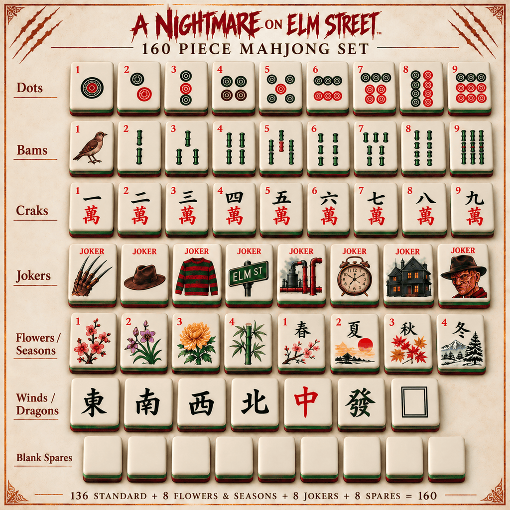 Premium FDKG Mahjong Tiles Set TNSM