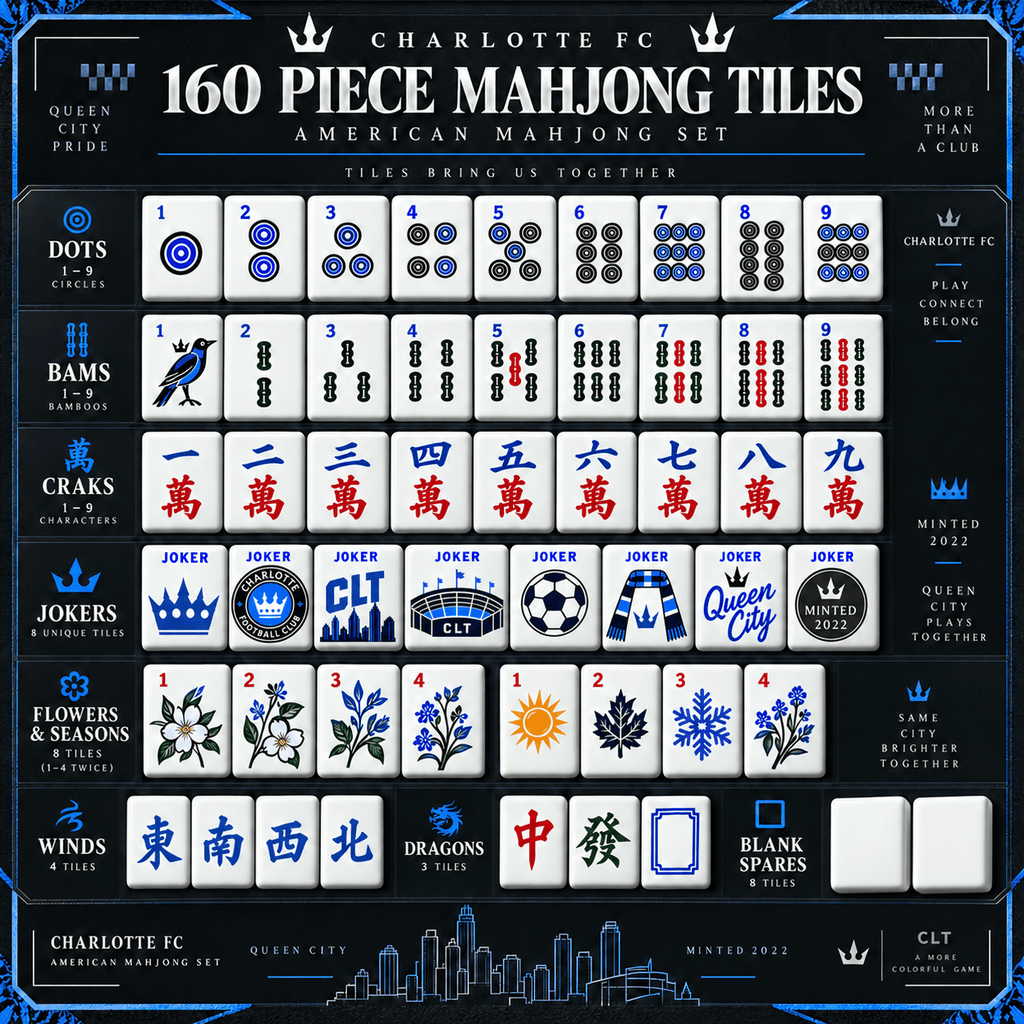 Premium CRFC Mahjong Tiles Set TNSM