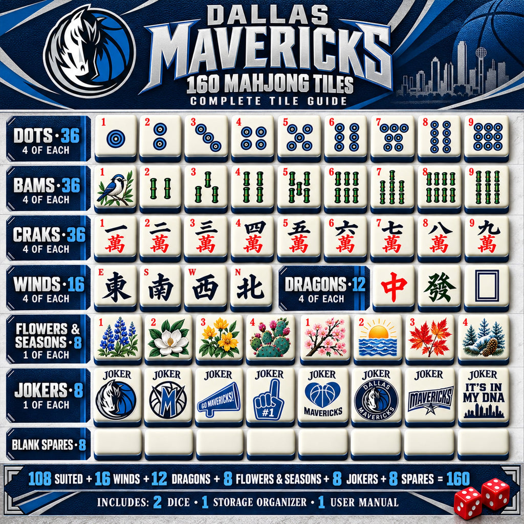Premium DLMV Mahjong Tiles Set PVNA
