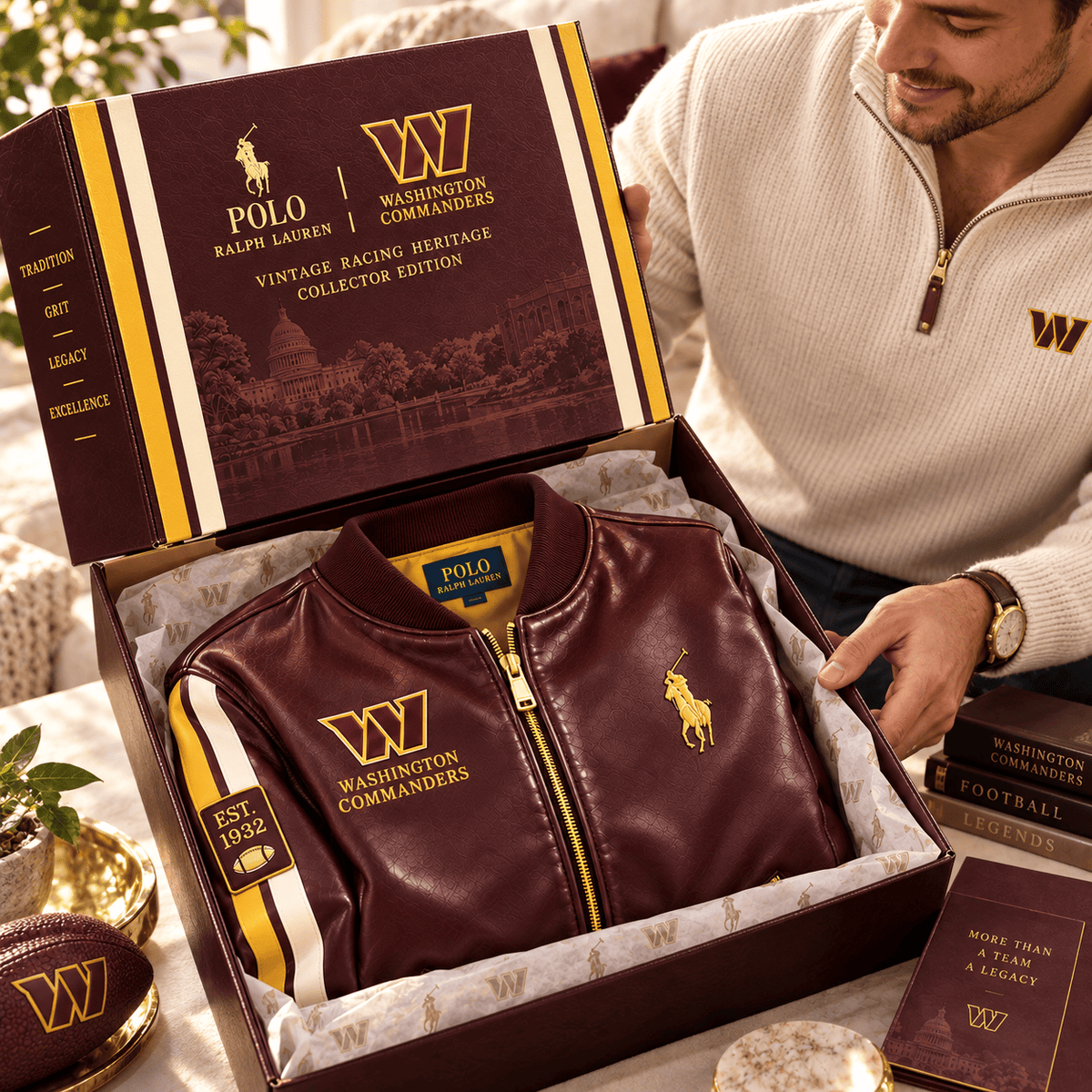 WCD PREMIUM LEATHER BOMBER JACKET NTNA